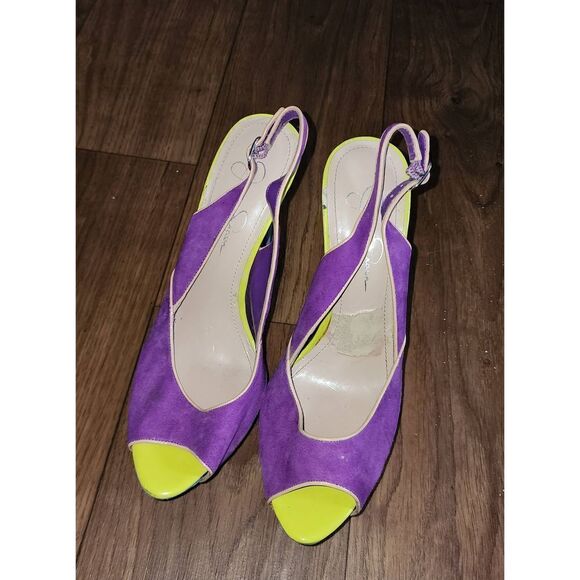 Jessica Simpson Multi Colored Shavon Slingback Heels - Picture 3 of 6